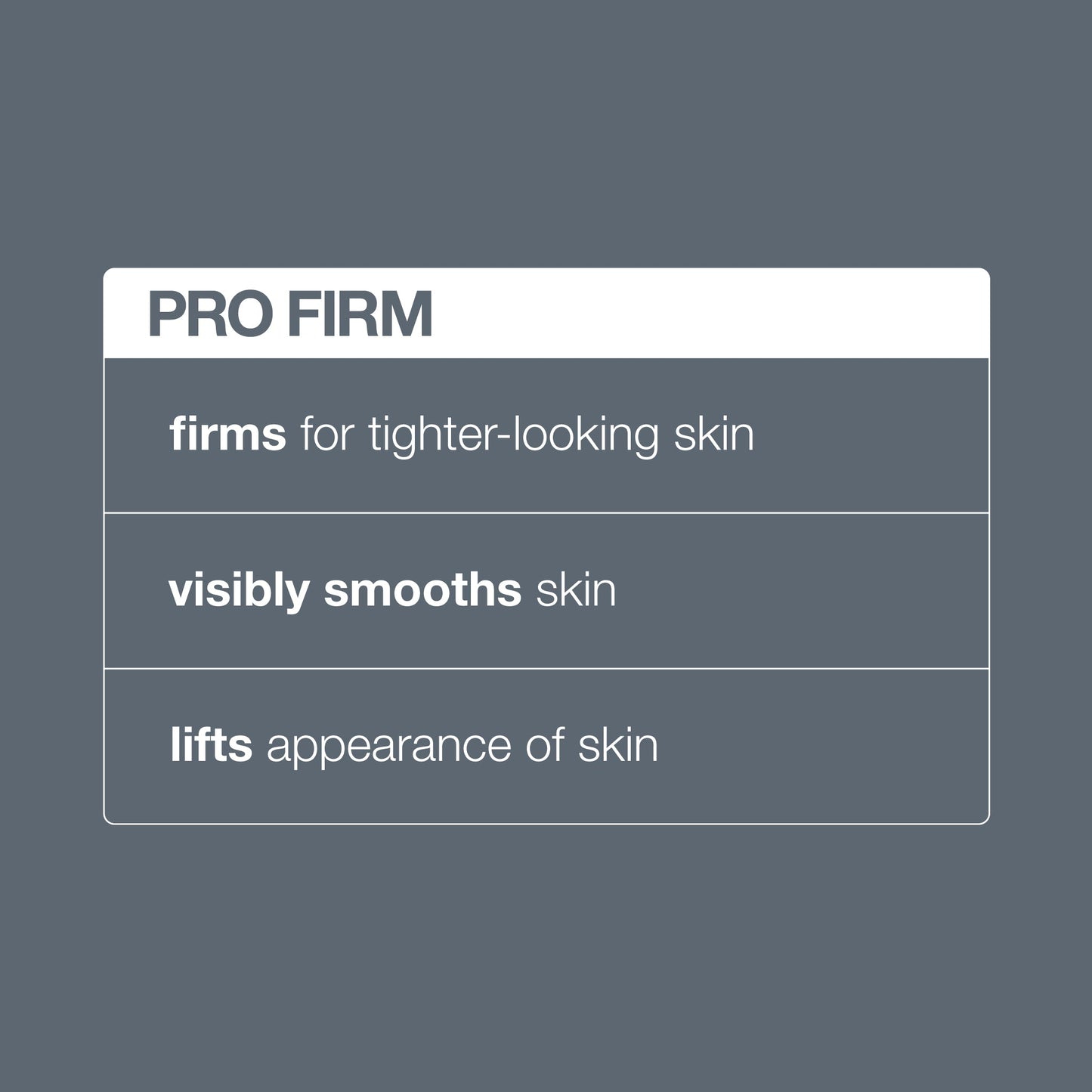 pro firm skin treatment